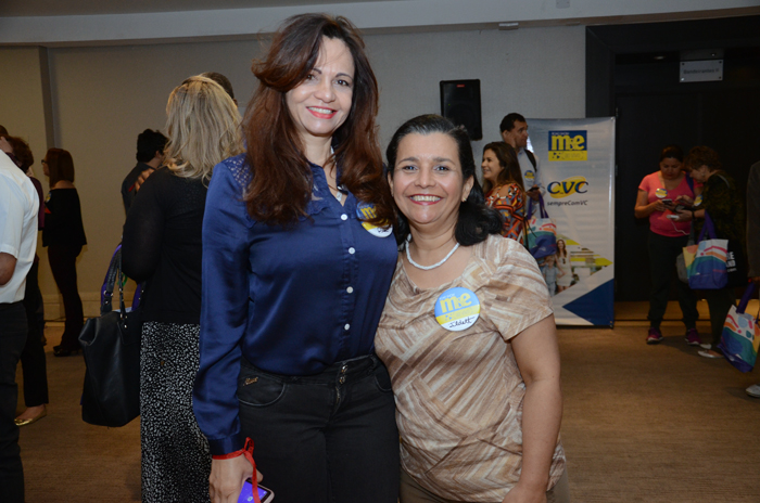 Regiani Oliveira, do Receptivo e Tur em Sampa Viagens e Turismo, e Ildete Santos, da Ildete Santos Turismo Regiani Oliveira, do Receptivo e Tur em Sampa Viagens e Turismo, e Ildete Santos, da Ildete Santos Turismo