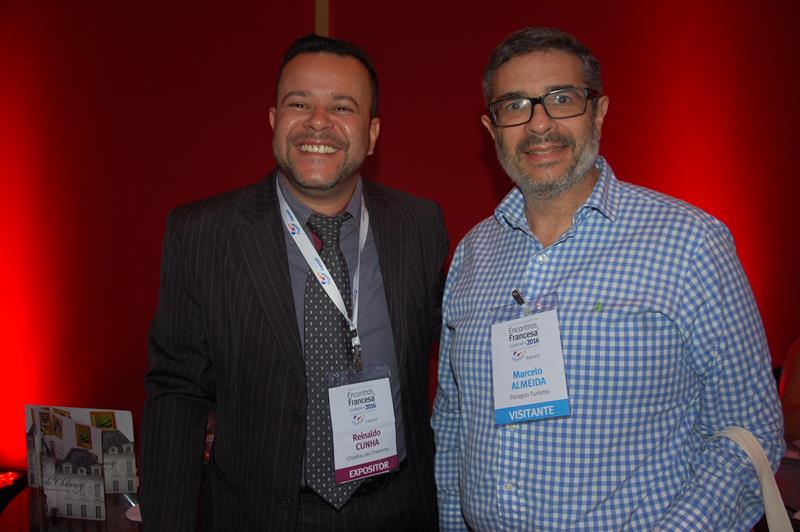 Reinaldo Cunha, do Chatêau de Cheverny, e Marcelo ALmeida, da Paragon Turismo