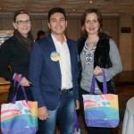 Rejane Fucks e Roque Rodrigues, da Roque Viagens, e Julia Hauschild, da Stern Turismo