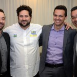 Renato Kiste, Marcel Ito e Alexandre Pinto, da Shift, com Vitor Bauab, do M&E
