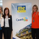 Rosa Masgrau, do M&E, Andrea Gabel, de St. Petersburg, e Yewana Guerra, da Setur-CE