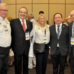 Roy Taylor, do M&E, José Ferreira, Rosa Masgrau, do M&E, José Manoel Linhares, da FBHA, e Dilson Jatahy,  da ABIH