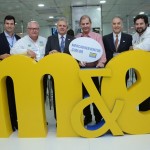 Rubens Schwartzmann, presidente da Abracorp, Roy Taylor, do M&E, Edmar Bull, presidente da Abav NAcional, Mauro Schwartzmann, da Costa Brava, João Sabino, executivo da Abav, e Vitor Bauab, do M&E