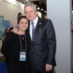 Sabrina Bull, da Copastur Viagens, e Edmar Bull, presidente da Abav Nacional