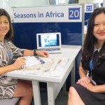 Sue Van Diggele, da Season in Africa, e Kivea Hayata, da Oraidho Viagens