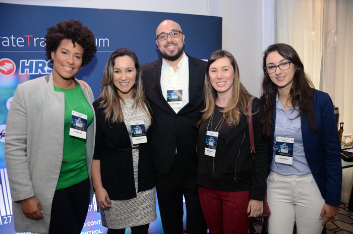 Suelen Leão e Celise Moreira, da HRS, Eduardo Cordeiro, da Collection Hotels & Resorts, Natália Santos e Luiza Giordani, da HRS Suelen Leão e Celise Moreira, da HRS, Eduardo Cordeiro, da Collection Hotels & Resorts, Natália Santos e Luiza Giordani, da HRS
