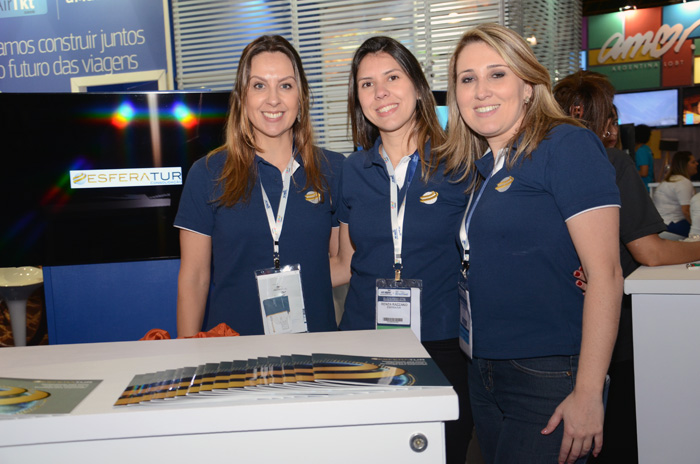 Sueli Vieira, Renza Razzano e Laura Borges, da Esferatur