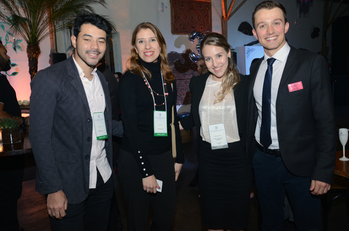 Thales Silveira e Lourdes Leal, da Maringá Turismo, com Catherine Princi, do Fasano, e Willian Pulvirenti, da The Leading Hotels