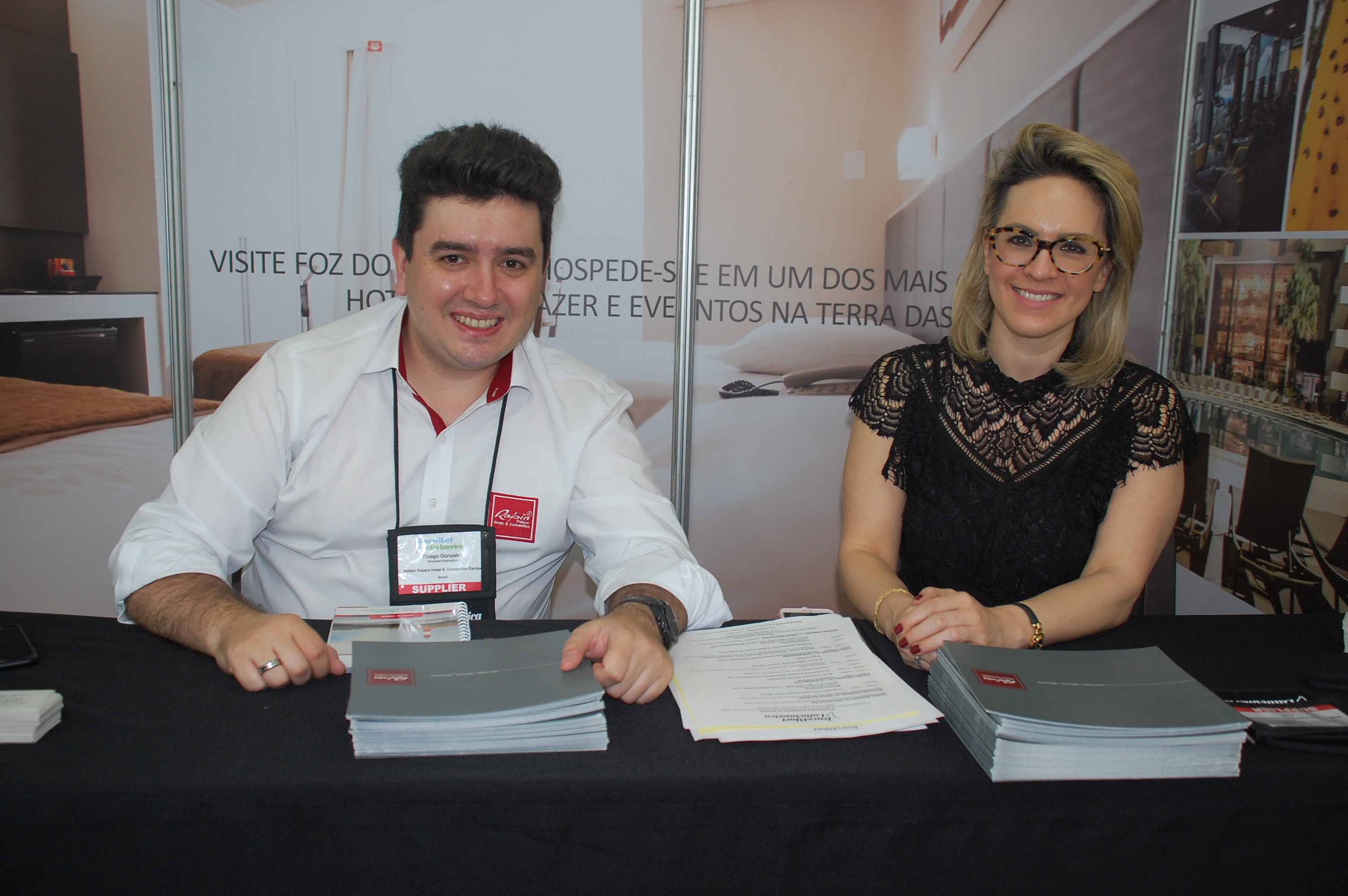 Thiago Gonçalves e Ellen Andreola, do Rafain Hotel em Foz do Iguaçu