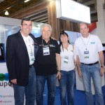 Vanderlei Folgueral, da LTS, Eraldo Palmerini, conselheiro da Abav Paraná, Lica Eugenio, da LTS, e Ralf Aasmann, da AirTKT