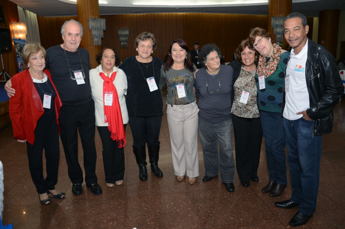 Vilma Faruoli, Antonio Carlos, Angela Penha Lima, Vera Lucia, Margareth Umino, Sonia Maria e Roseli de Lourdes, Sonia Regina, Freelancers da LM Turismo, e Arthur Marques, de Porto de Galinhas