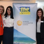 Yewana Guerra, da Setur-CE, Luciana Fernandes, do M&E, e Andrea Gabel, de St. Petersburg/Clearwater