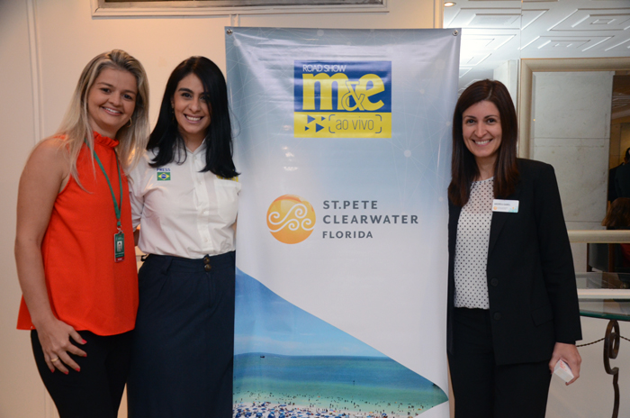 Yewana Guerra, da Setur-CE, Luciana Fernandes, do M&E, e Andrea Gabel, de St. Petersburg/Clearwater Yewana Guerra, da Setur-CE, Luciana Fernandes, do M&E, e Andrea Gabel, de St. Petersburg/Clearwater