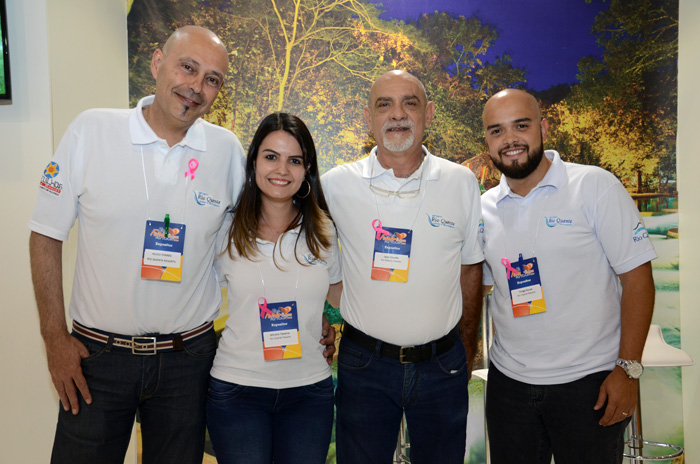 Alceu Soares, Milrelle Teixeira, José Ricardo, e Thiago Souza, do Rio Quente Resorts Alceu Soares, Milrelle Teixeira, José Ricardo, e Thiago Souza, do Rio Quente Resorts