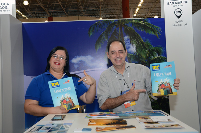 Ana Guilermina, do Marinas Maceió, e Rodrigo Carvalho, do San Marino