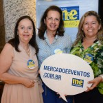 Antonilce Souza, da T Viagens e Turismo, Fátima Azevedo e Ana Paula Santos, da Abaeté Turismo