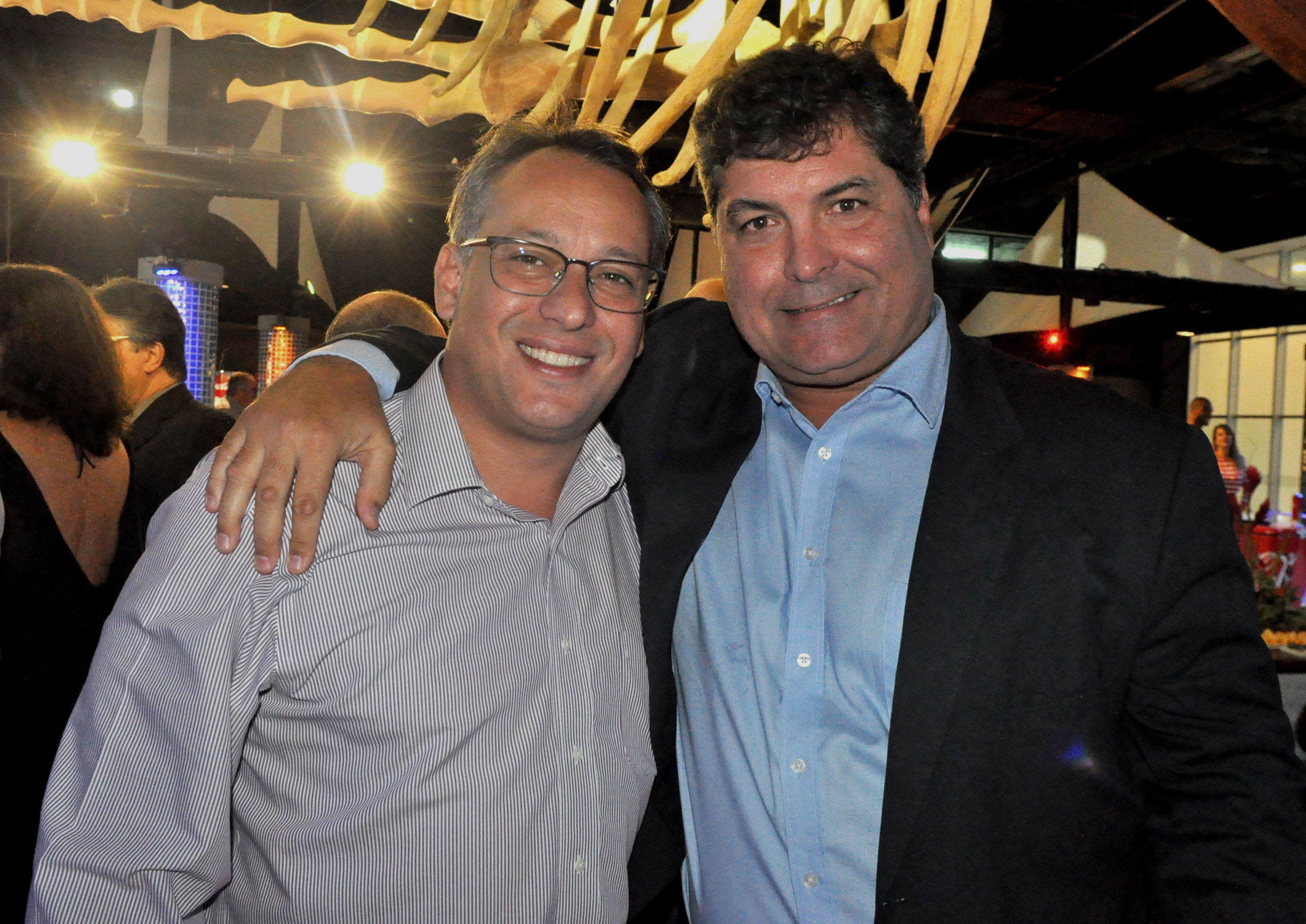 Antonio Pedro Figueira de Mello, secretário de Turismo do Rio de Janeiro, com Sávio Neves, sócio-diretor do AquaRio