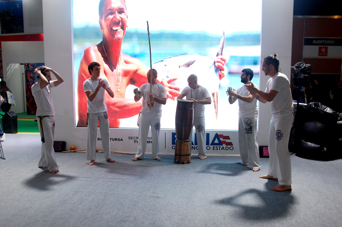 Apresentação de capoeira representou a Bahia