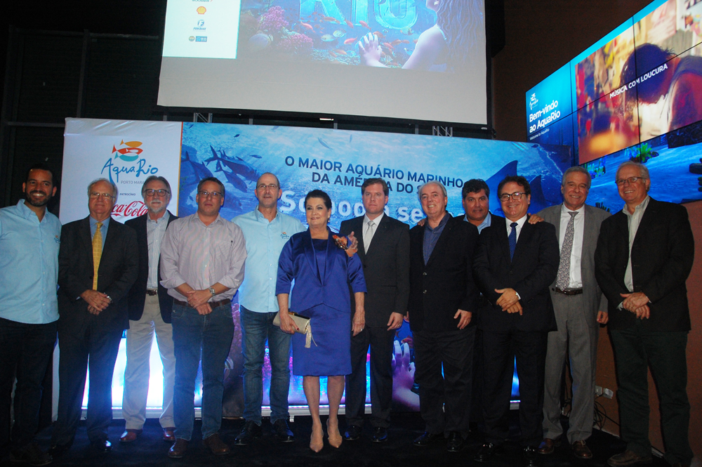 Autoridades com representantes do AquaRio Autoridades com representantes do AquaRio