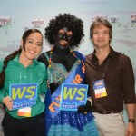 Catarina Pontes e Wladir Santos, da WS Receptivo, com a Nega Maluca no estande de Alagoas