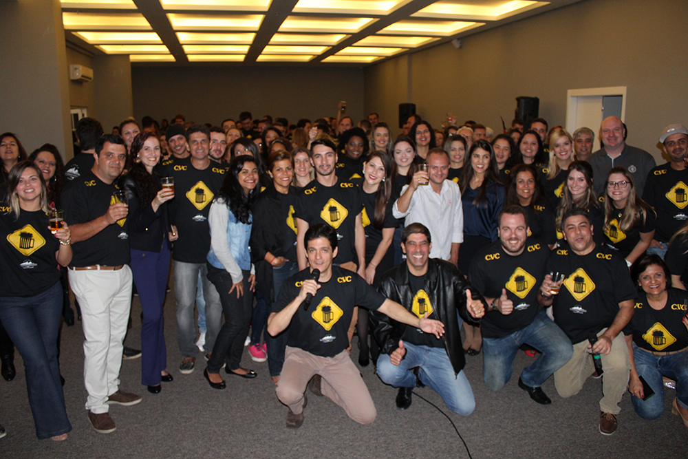 Delegação da CVC com dirigentes no lançamento do tour cercejeiro
