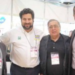 Diego Batica, da TipGroup, Vitor Bauab, do M&E, Marcel Monteiro, da Transamérica Turismo, e Aguinaldo Junior, da TripGroup