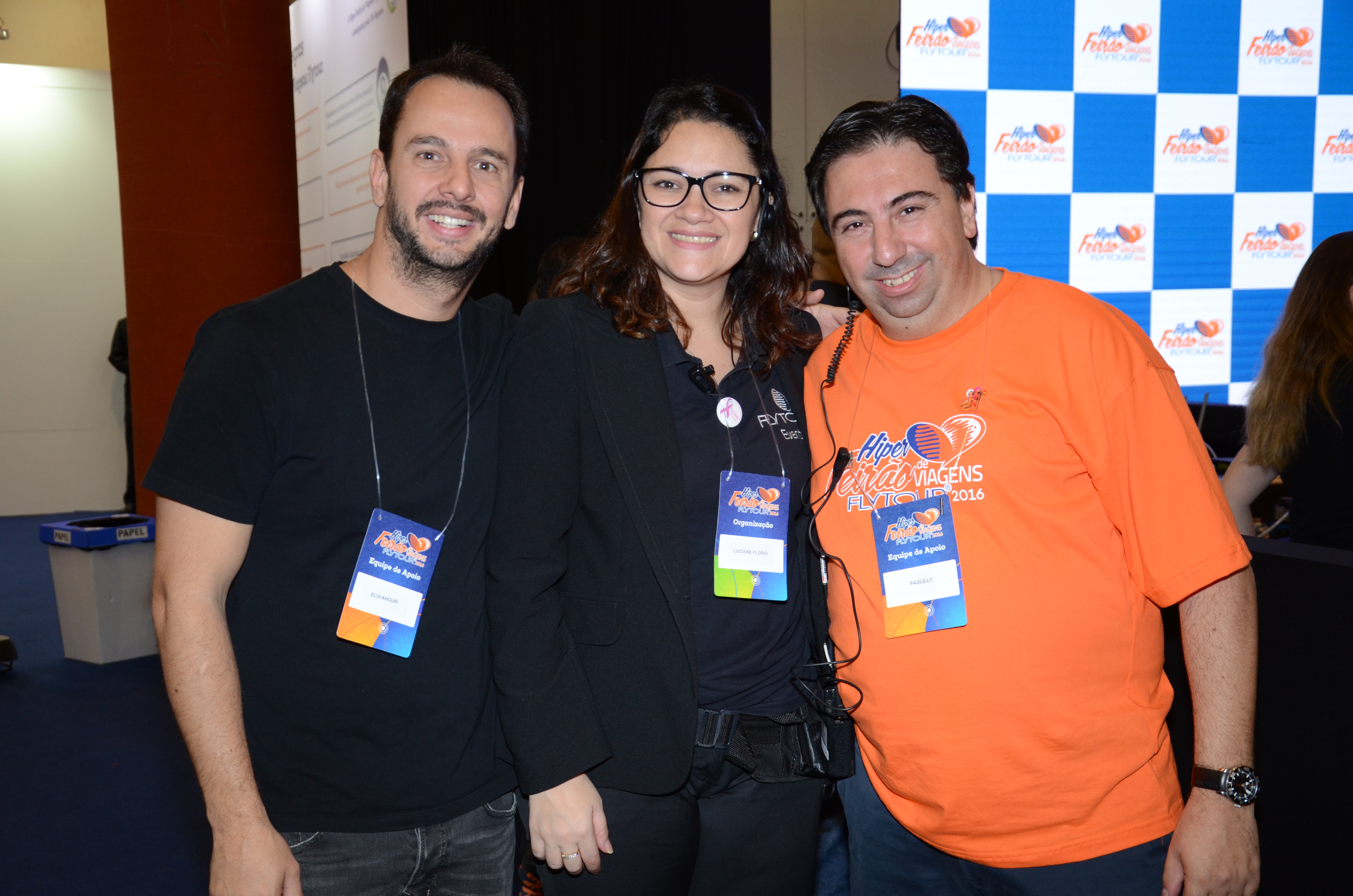 Eloi Khouri, da Eco, Luciane Florio, da Flytour Eventos, e Marcelo Paolillo, da Flytour Eloi Khouri, da Eco, Luciane Florio, da Flytour Eventos, e Marcelo Paolillo, da Flytour