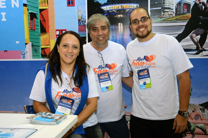 Elsa, Celso e Gabriel Miranda, da LM Turismo Elsa, Celso e Gabriel Miranda, da LM Turismo