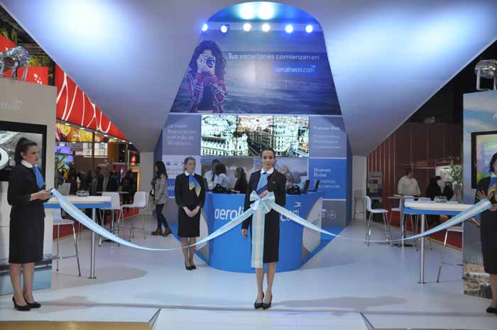 Estande da Aerolíneas Argentinas