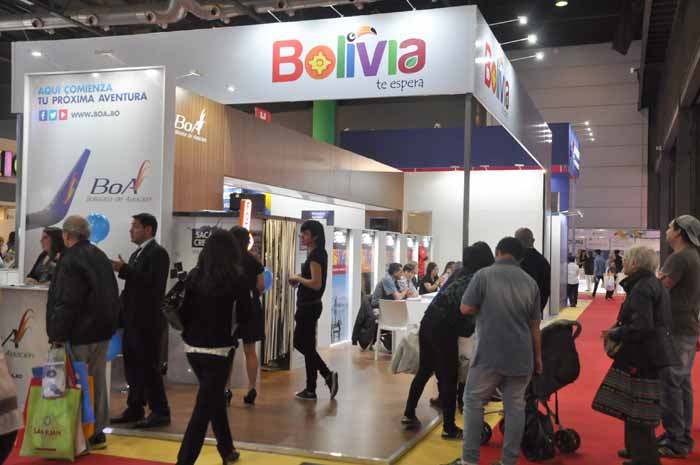 Estande da Bolívia