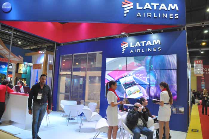 Estande da Latam levou interação virtual para o público final