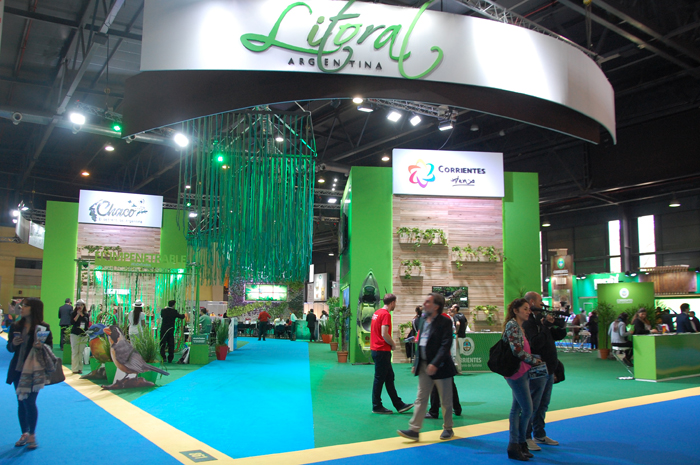 Estande do litoral da Argentina