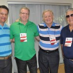 Fabiano de Souza, da Nena, Gonzalo, da Clube Turismo Bauru, Fernando Parra, da Agência Fernando, e Ademir de Souza, da Nena Viagens