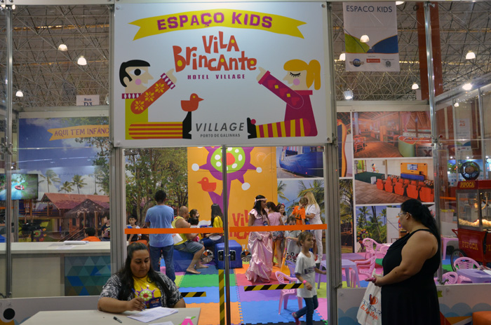 Feira conta com espaço Kids Feira conta com espaço Kids