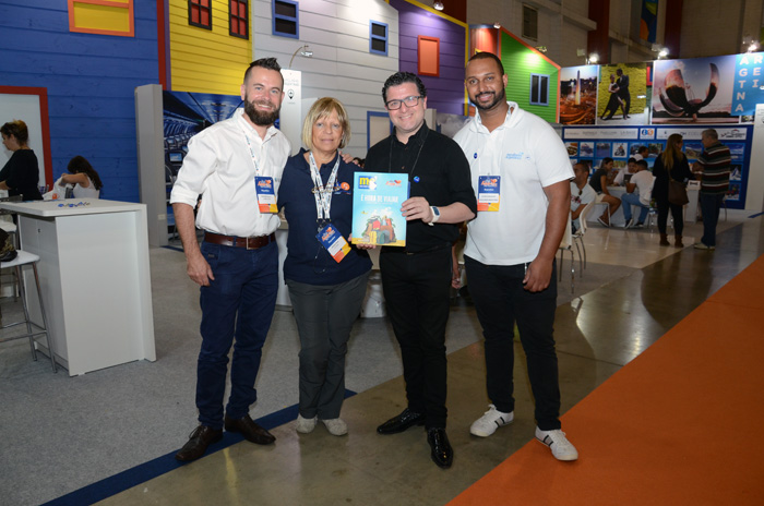 Fernando Alonso, do Quality Travel, Santiago Gonçalves, do Ministério da Argentina, Elton Gonçalves, da Aerolineas Argentinas