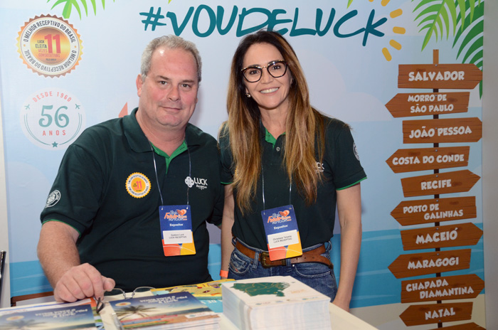 Gustavo Luck e Christiane Teixeira, da Luck Receptivo