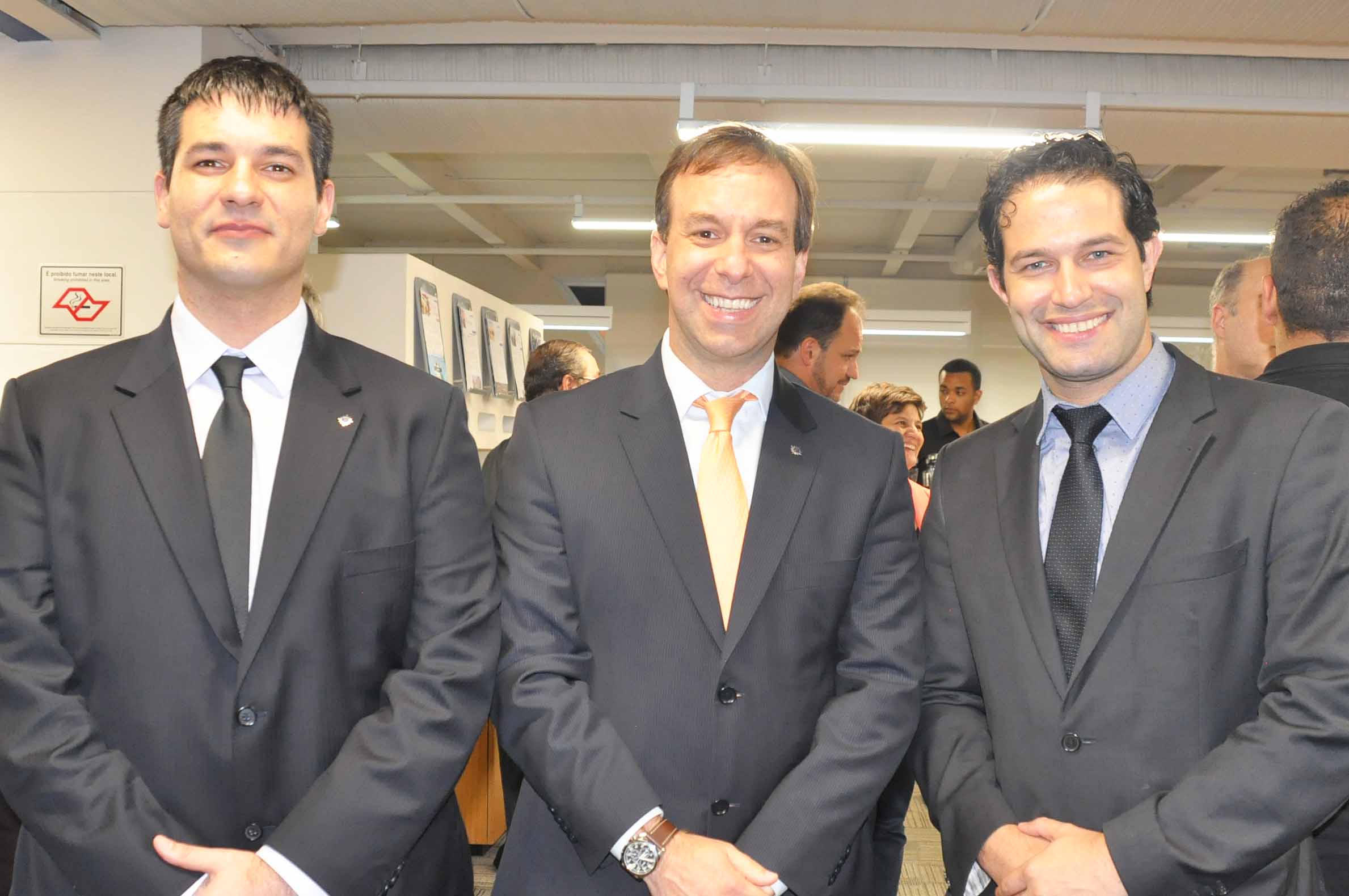 Ignacio Palacios, Adrian Ursilli e Bruno Cordaro, da MSC Cruzeiros
