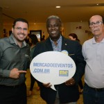 Jaime Rocha, da Avianca, Paulo Bispo, da OFB Viagens & Turismo, e Antônio Carlos, da ACE Viagens e Turismo
