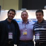 Jean-Bruno Gillot, da SPM Hotels, com Juan Carlos Andreychuk e Marcelo Prandi, da Marama Tours