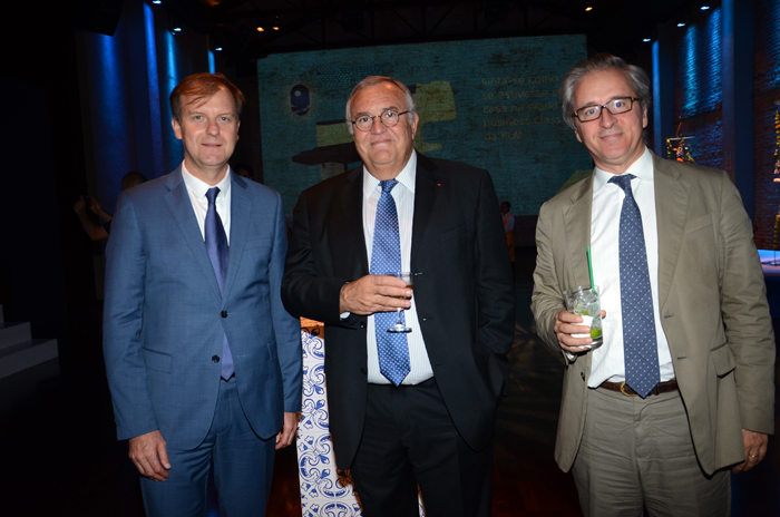 Jean-Marc Pouchol, Patrick Alexandre e Henri Hourcade, da AirFrance KLM Jean-Marc Pouchol, Patrick Alexandre e Henri Hourcade, da AirFrance KLM