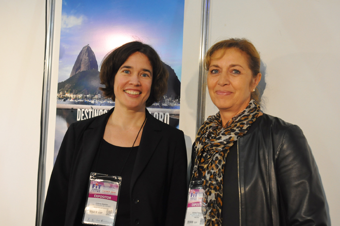 Juliane Gaebler, da ITB Berlim, e Andrea Trempel, da Latein Amerika