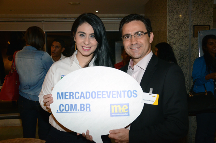 Luciana Fernandes, do M&E, e Rogerio Mendes, da CVC Luciana Fernandes, do M&E, e Rogerio Mendes, da CVC