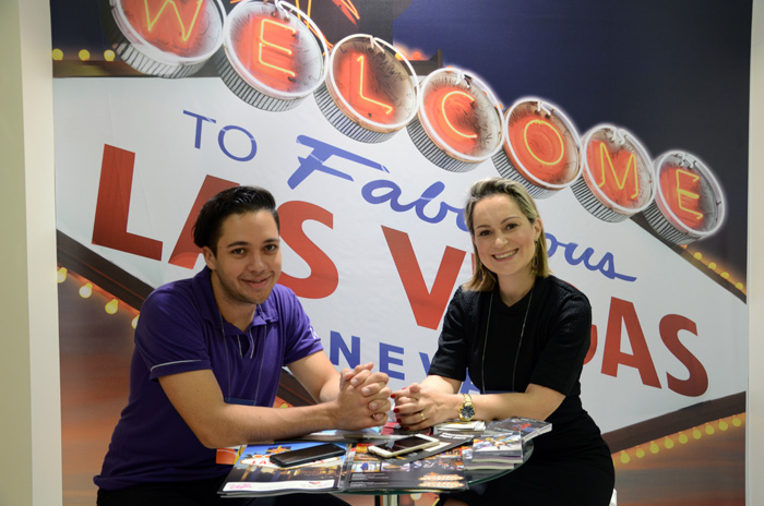 Marcelo Diogo e Carolina Mokshin, de Las Vegas