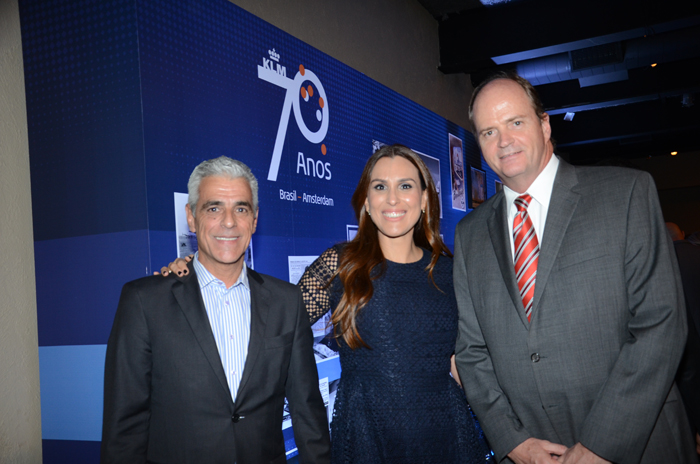 Marcos Balsamão, da Alatur JTB, Adriana Cavalcanti, da AirFrance KLM, e Ralf Aasmann, da AirTKT Marcos Balsamão, da Alatur JTB, Adriana Cavalcanti, da AirFrance KLM, e Ralf Aasmann, da AirTKT