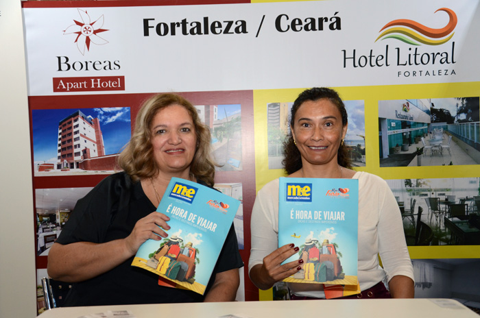 Mirna Figueiredo, da Boreas Apart Hotel, e Francisca Alves, do Hotel Litoral Fortaleza Mirna Figueiredo, da Boreas Apart Hotel, e Francisca Alves, do Hotel Litoral Fortaleza
