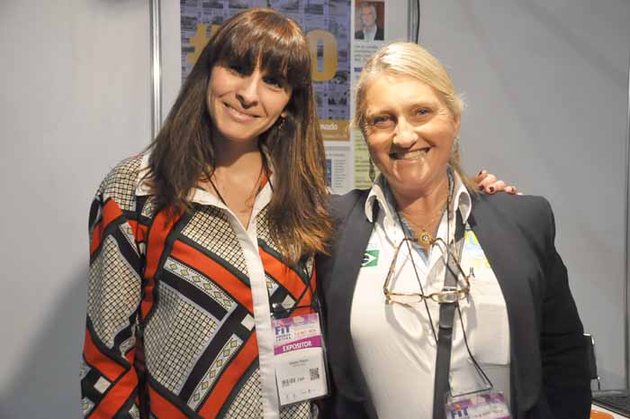 Natalia Pisoni, da Ministério do Turismo da Argentina com Rosa Masgrau, do M&E