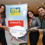 Patricía Batista, Carla Passos, e Jaime Rocha, da Avianca