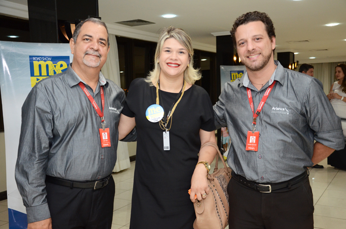 Patrícia Lyra, da Movida, entre Everaldo Gomes e Rodrigo Ricciardi, da Avianca Patrícia Lyra, da Movida, entre Everaldo Gomes e Rodrigo Ricciardi, da Avianca