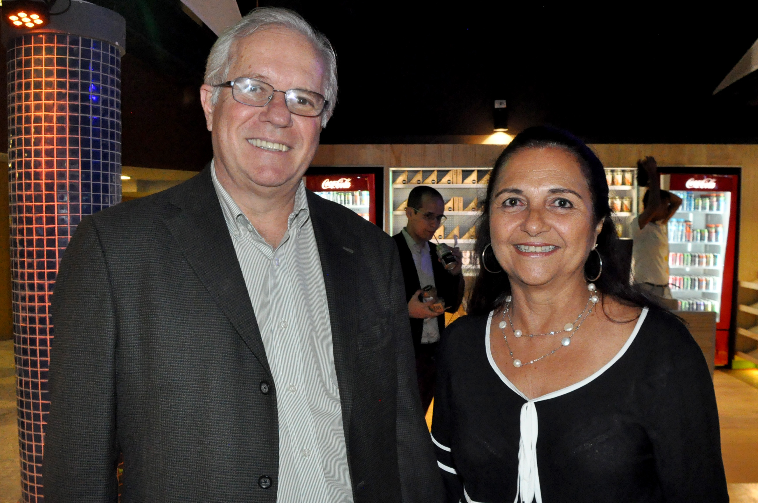Paulo Senise, presidente da TurisRio, com sua esposa, Ângela Senise