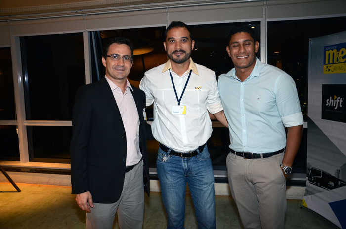 Rogerio Mendes, Ricardo Coelho e Lucas Estevan, da CVC Rogerio Mendes, Ricardo Coelho e Lucas Estevan, da CVC